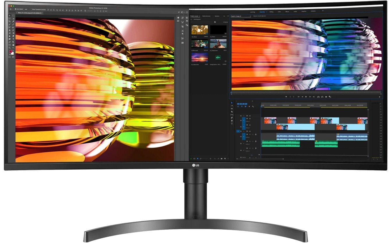 lg 35WN75C-B monitor praca